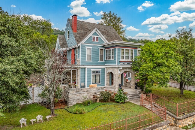 Downtown Hot Springs homes often feature Victorian inspired architecture.