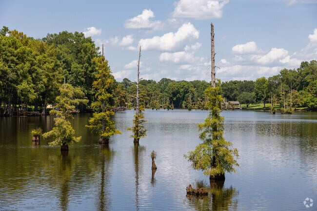 The Bayou River runs right by the neighborhood in University Area.