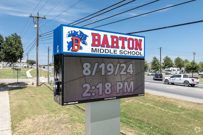 Barton Middle School is part of Hays CISD.