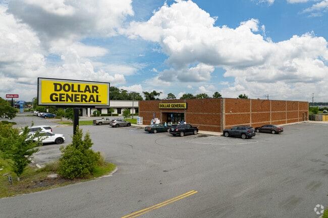 Residents of Blythe Island can shop for the essentials at the nearby Dollar General.