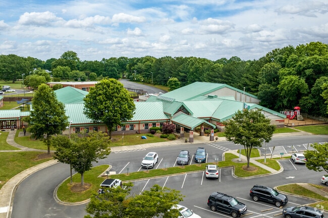 The Sedgefield Elementary School campus in the Ashbrook-Clawson Village neighborhood.