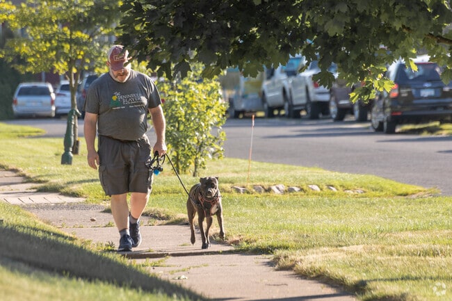 Central Park residents enjoy walking the dog all around Superior Wisconsin.