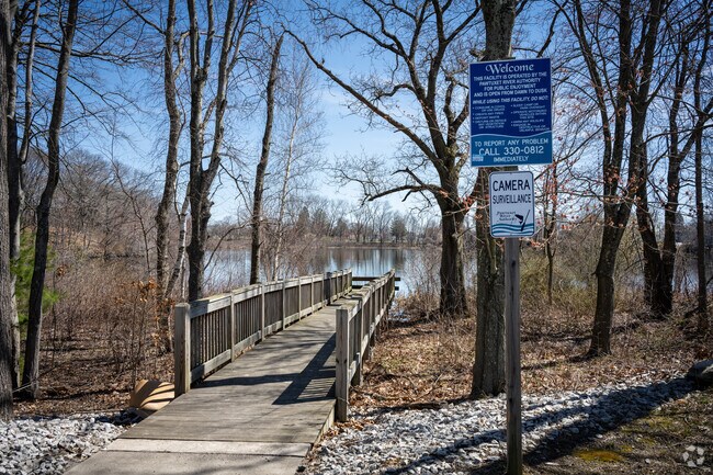 Escape to serenity at Randall Pond in Cranston's Laurel Hill neighborhood.