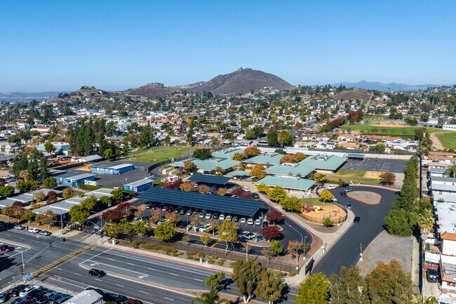 An elevated view of Bostonia Elementary in El Cajon.