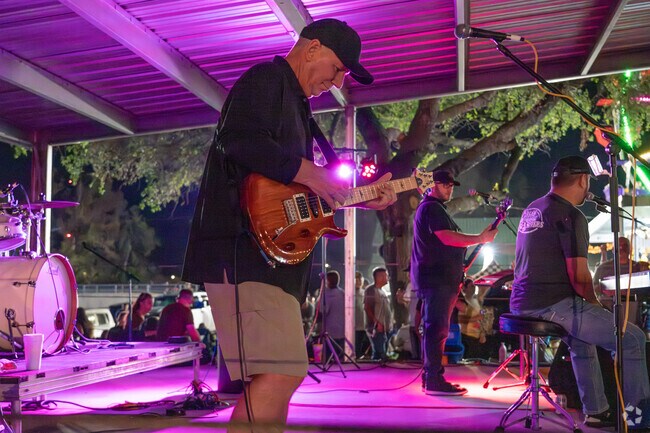 Falgout Canal Marina Band Stand shines the light on local musical talent.