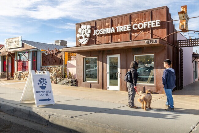 Get your morning cup at Joshua Tree Coffee.