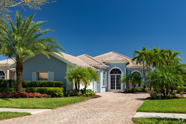 Florida ranch style homes are a common build in Verona Walk.