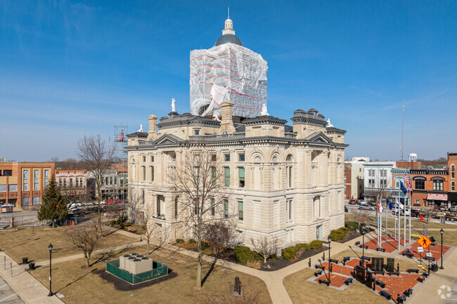 Frankfort's Clinton County Courthouse is currently undergoing some renovations.