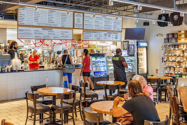 Zeke's Coffee, a Baltimore staple, is located just outside of Woodring.