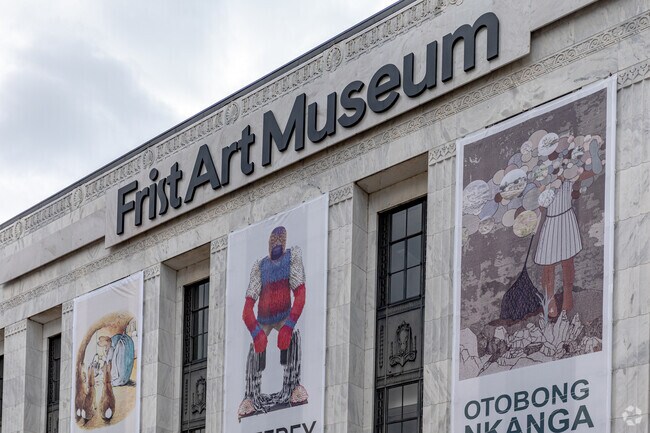 Frist Art Museum showcases touring art exhibitions in the SoBro neighborhood.