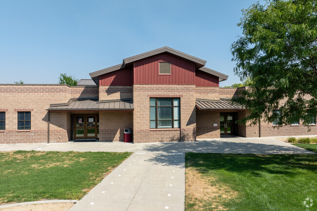 East entrance to Hidden Springs Elementary School.