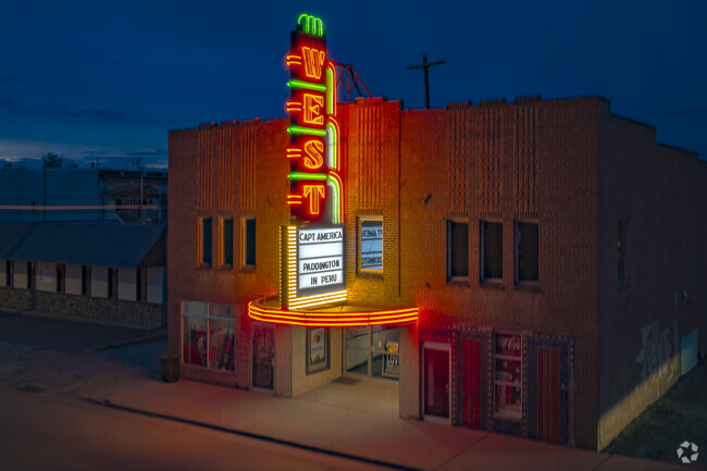 The historic West Theatre in Craig, Colorado, is a nostalgic landmark bringing Hollywood to the heart of ranch country. With its retro neon sign glowing over Main Street, it keeps the magic of cinema alive, offering a timeless experience for film lovers of all ages.