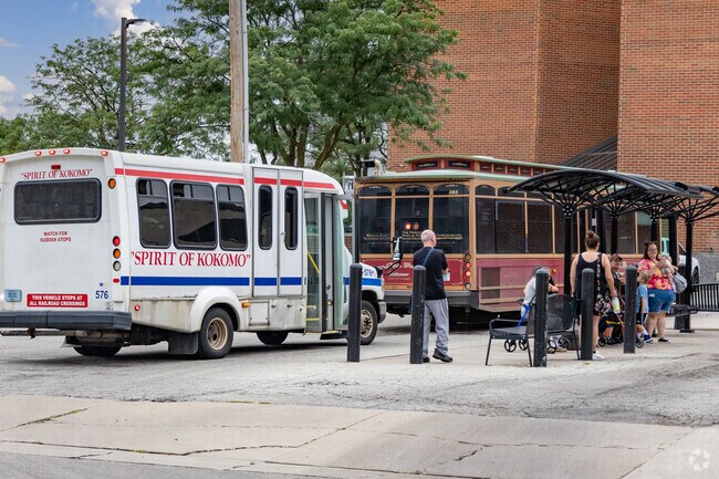 The Kokomo City Line Trolley runs from downtown through the Old Silk Stocking neighborhood.