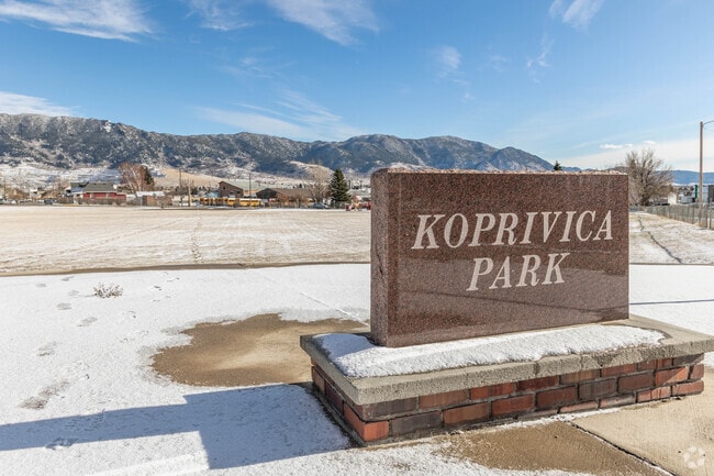 Koprivica Park has a playground and open space for Central Butte residents to run around in.