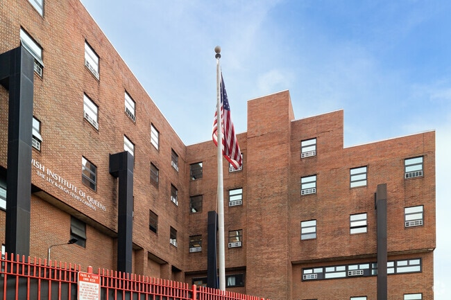 The Jewish Institute of Queens located in Queens, New York has a play area for children.