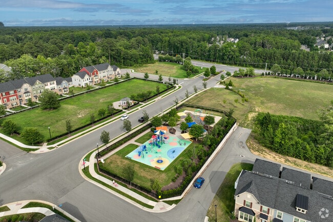 The Foxcreek subdivision in Moseley has a playground with a splash pad for residents.