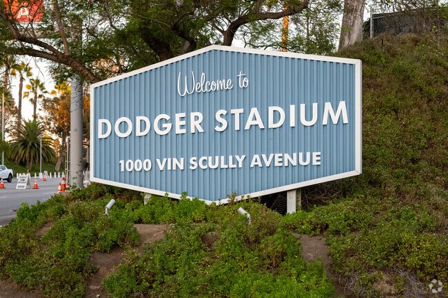 Dodger Stadium sits just steps from Elysian Valley homes.