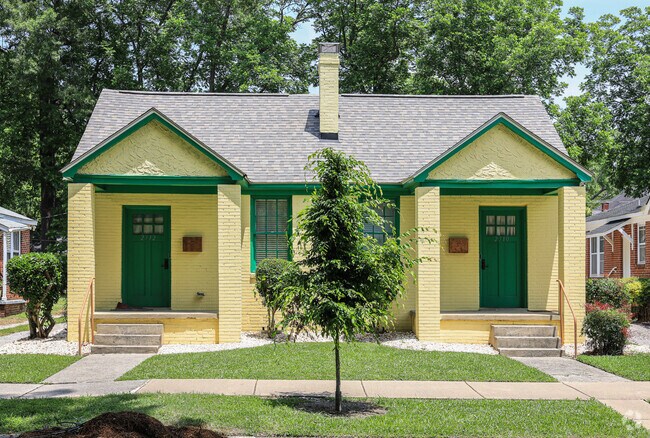 This historic duplex is located in the Cottontown neighborhood.