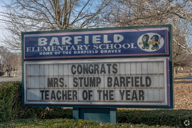 Barfield Elementary offers education to students in grades PreK-5.