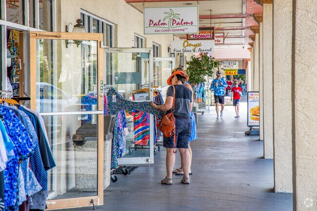 Check out all the different shops in the strip mall at Shoppes on Sand Key.