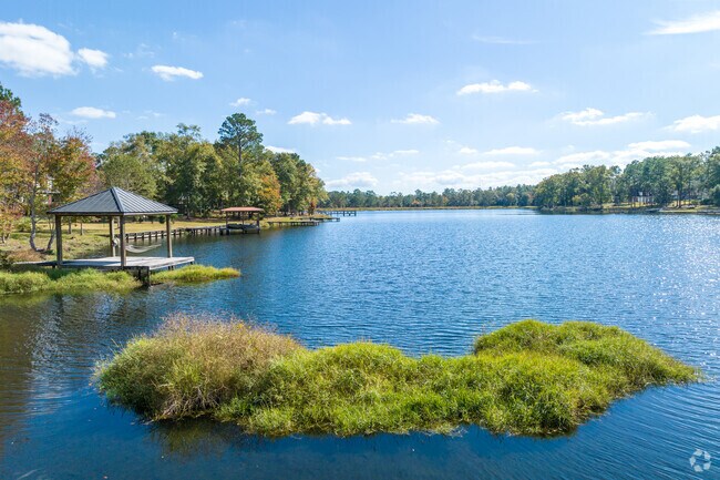 A stunning lake for those who are fortunate to have access to it in Outer West Mobile, AL.