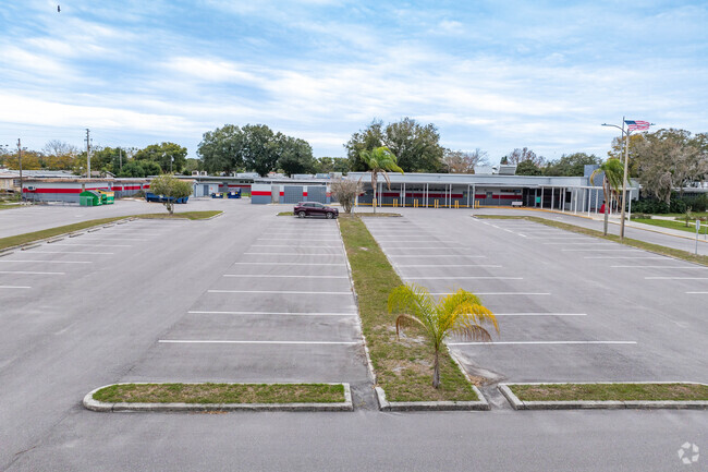 Mittye P. Locke Elementary has a large size parking lot for teachers and visitors.