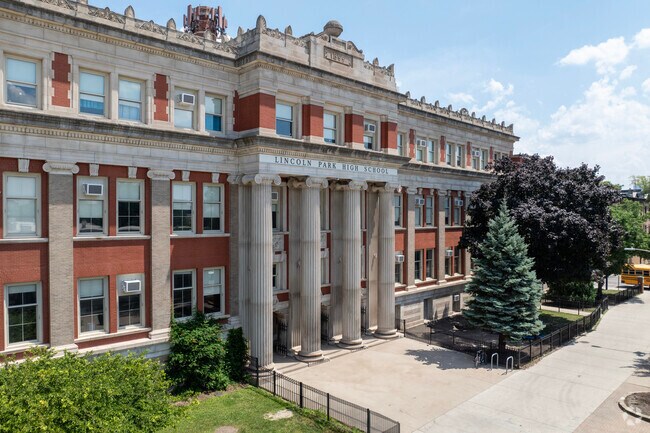 Lincoln Park High School accepts students form Rush-Division and boast high test scores.