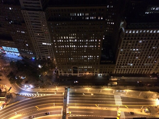 City night view from apt