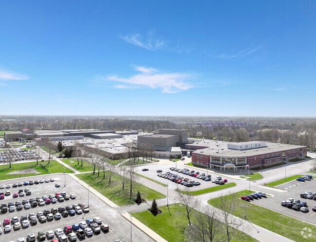 Overview of Pike High School's campus located in Indianapolis, IN.