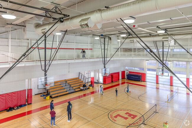Fair Lawn Community Center features an indoor track for fitness and community activities.