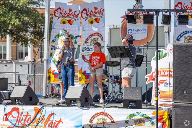 Oktoberfest in Celina features traditional food, drinks, and entertainment for everyone to enjoy together.