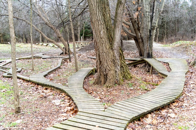 Bikers head to the local pump track and skills course to ride in Novi.