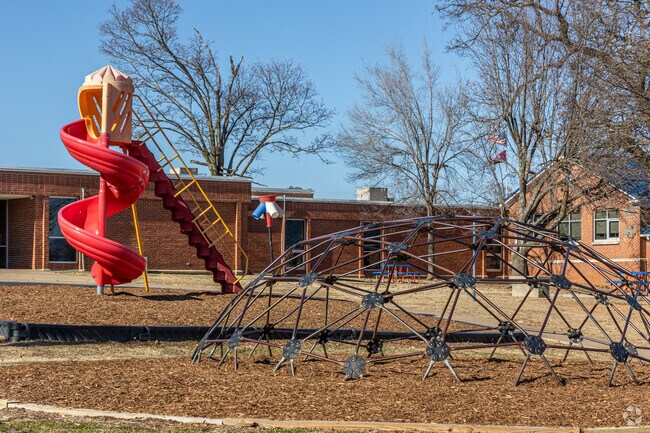 Frank Tillery Elementary School has several large outdoor playgrounds.