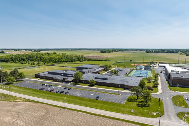 Delta Middle School is located on the same campus as the Delta High School.