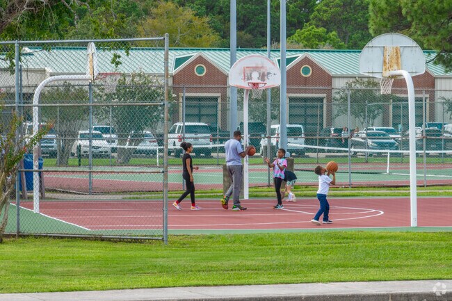 Sports courts at Carbide Park in La Marque welcome players of all ages.