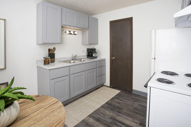 Floor Plan With LVP Flooring and Updated CabinetsUpdated Cabinets