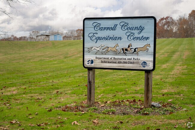 Carroll County Equestrian Center in Woodbine offers riding trails and training facilities.