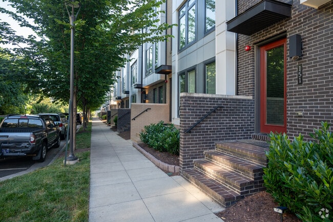 Townhouses can be found throughout Eisenhower Ave.