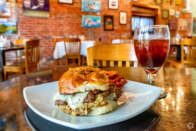 Savor delicious meals in a cozy setting at Pujo St Cafe, Lake Charles.