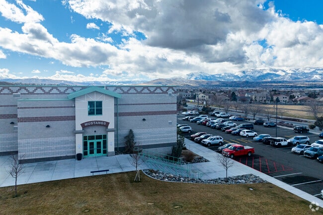 The faculty parking area at Damonte Ranch Highschool.