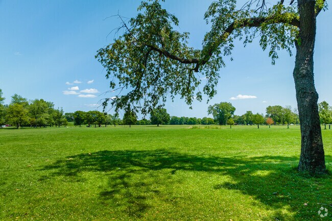 The Irving Woods neighborhood is conveniently located next to the massive Schiller Woods Park.