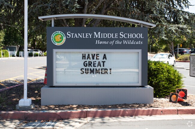 Stanley Middle School is a large middle school in the Reliez Valley Area with 6-8 grades.
