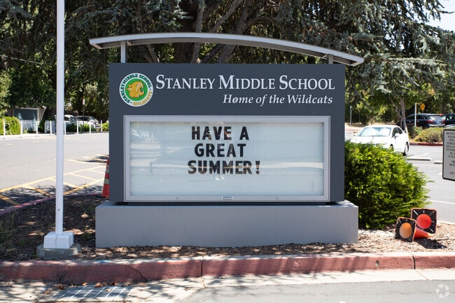 Stanley Middle School is a large middle school in the center if Lafayette with 6-8 grades.