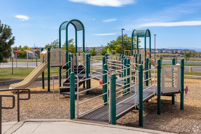 Rock Ridge Elementary School offers a playground area for students during recess.
