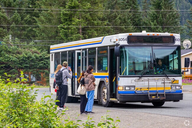 Catch the Capital Transit bus in Mendenhall Valley to effortlessly travel around town.