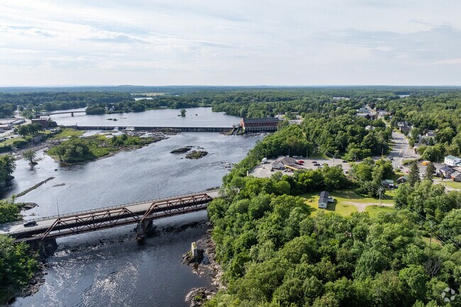 Milford sits on the east bank of the great Penobscot River.