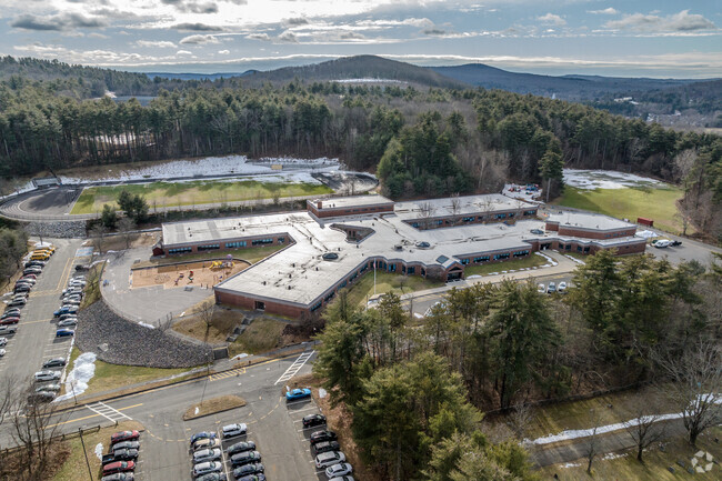 Old Mill Pond Elementary School, in Palmer, Massachusetts.