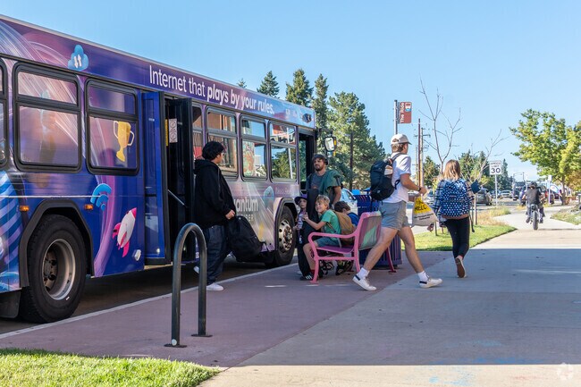 Public transportation provides convenient access to North Boulder's amenities and beyond.