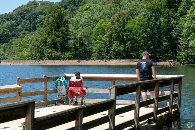 Take in the view and do a little fishing at Gorge Metro Park on Broad Boulevard in Chapel Hill.