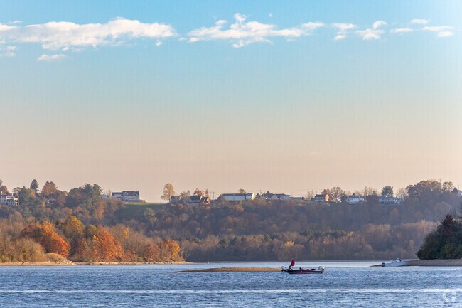 Cast a line from your boat in Blue Marsh Lake Park.
